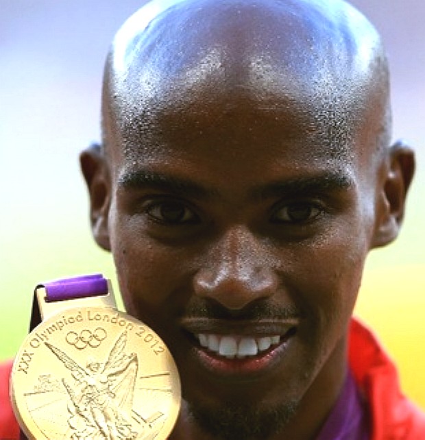 Mo Farah 10,000 meters gold medal London Olympics 2012