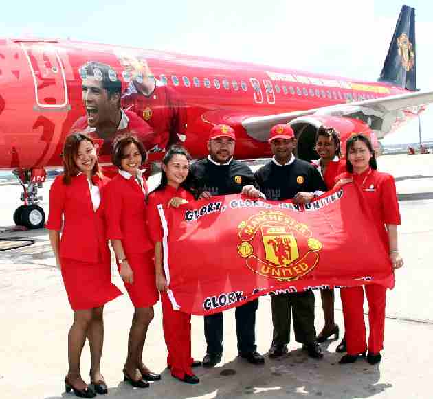 Manchester United Airbus - Malasia Aitlines