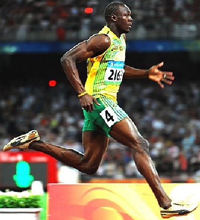 Olympic Games - men's 100 meters, Usain Bolt - the world's fastest man 