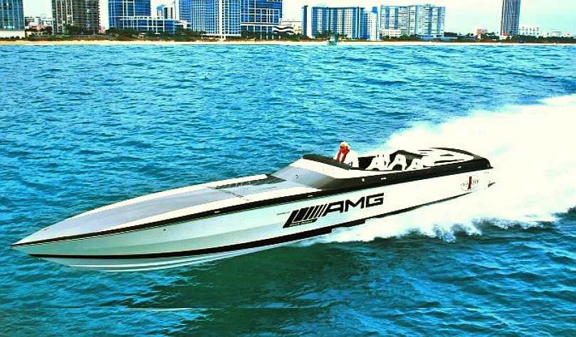 AMG Mercedes electric offshore cigarette powerboat