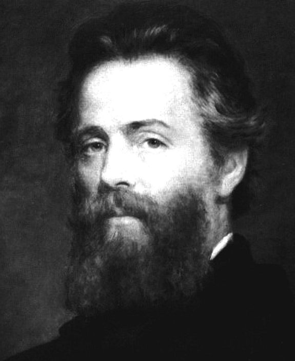 Portrait of Herman Melville, the author of Moby Dick