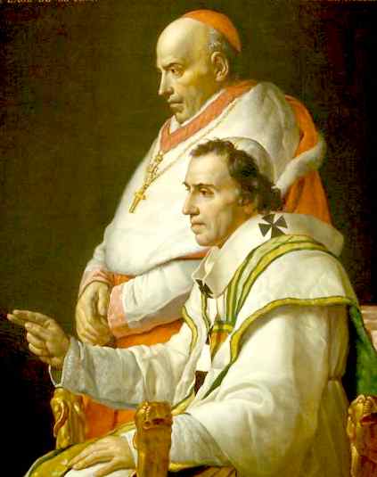 Pope Pius painting, Vatican City