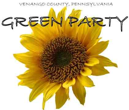 Green Party Venango County Pennysylvania USA sunflower symbol