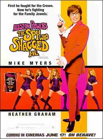 Austin Powers in the Spy Whp Shagged Me movie poster
