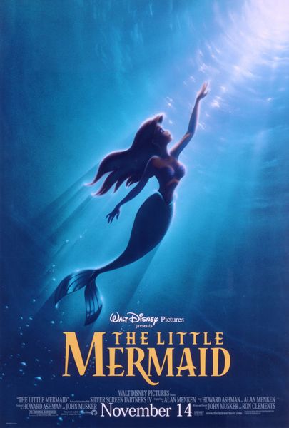 The Little Mermaid movie poster Walt Disney