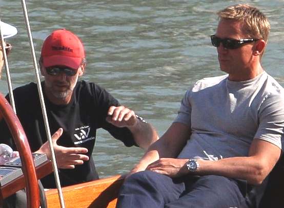 Filming of Casino Royale in Venice, Daniel Craig as James Bond