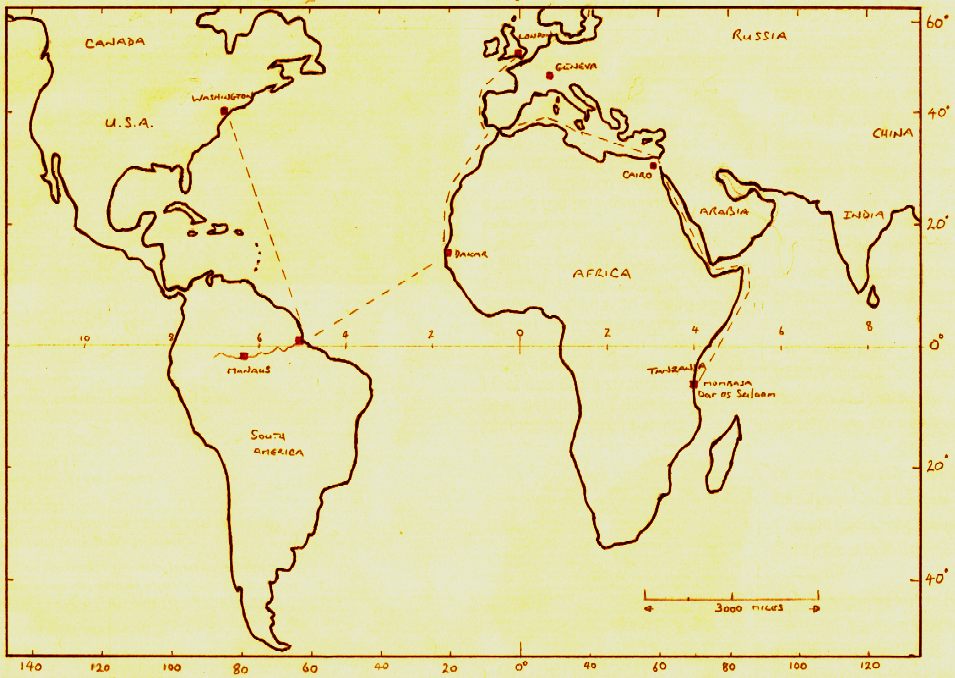 Solarnavigator mission map, Atlantic crossings, Cyber Wars