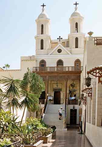 Egypt, first built in the third or fourth century AD, the Hanging Church is Cairo's most famous Coptic church