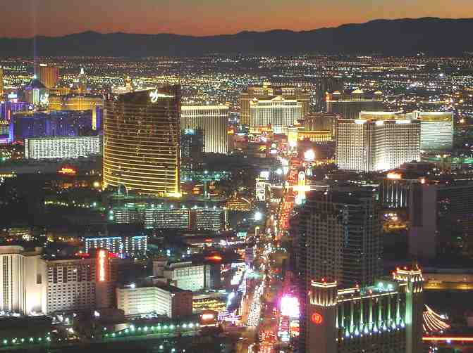Las Vegas Strip casinos and city centre
