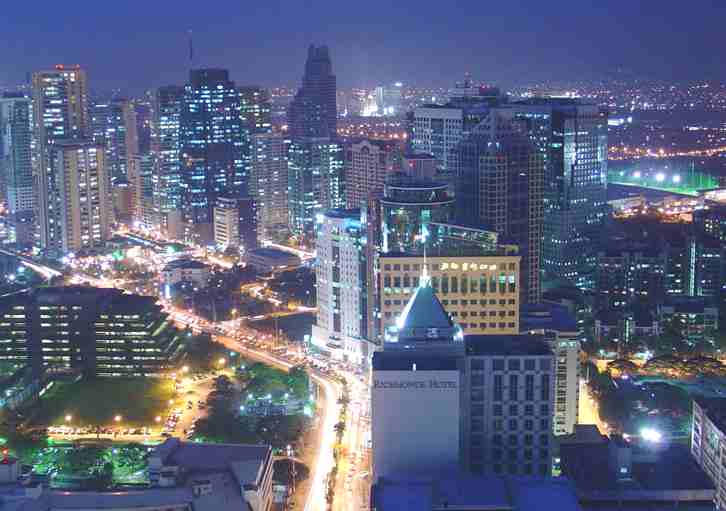 Philippines - San Miguel Avenue in Ortigas, Mandaluyong