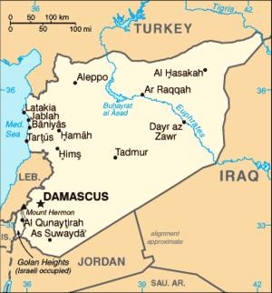 Syria, map
