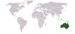 World location map - Australia