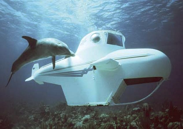 Submarine used for oceanographic studies