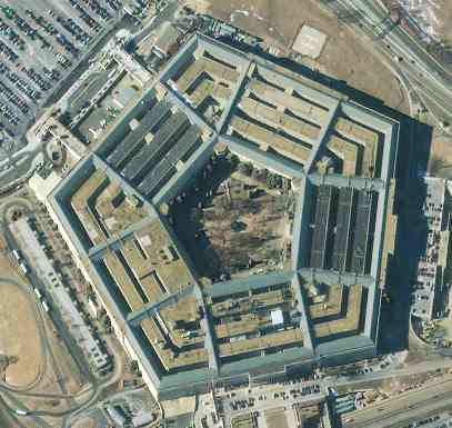 The Pentagon federal building aerial view
