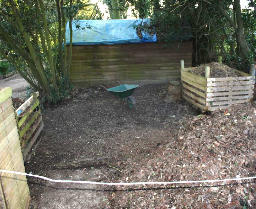 Lime House garage patch cleared of green detritus, thanks to Russell Pike and Perfect Gardens