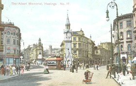 Old postcard of Hastings
