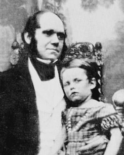 Charles Darwin and his son Erasmus