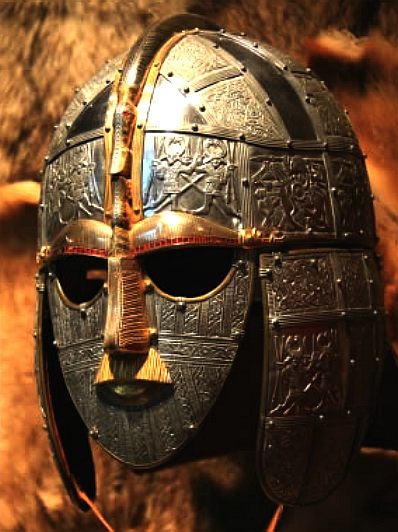 Viking, Anglo Saxon iron helmet (replica)