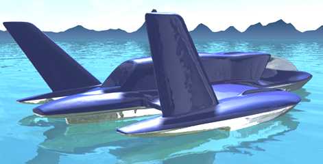 American Challenge jet boat rear view