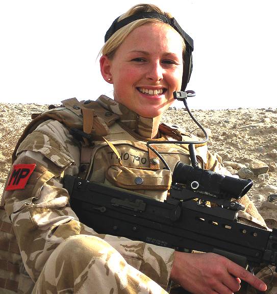 Female member of the Royal Military Police, British Army
