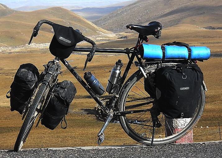 Super genuine traditional touring cycle fully loaded rucksacks