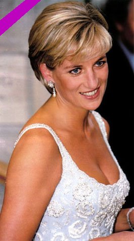 Diana Princess of Wales white evening dress