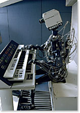 Robot playing piano