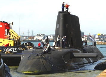 Operation Neptune and HMS Astute nuclear powered Royal Navy submarine