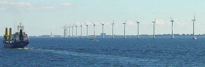 Offshore wind farm off Danish coast