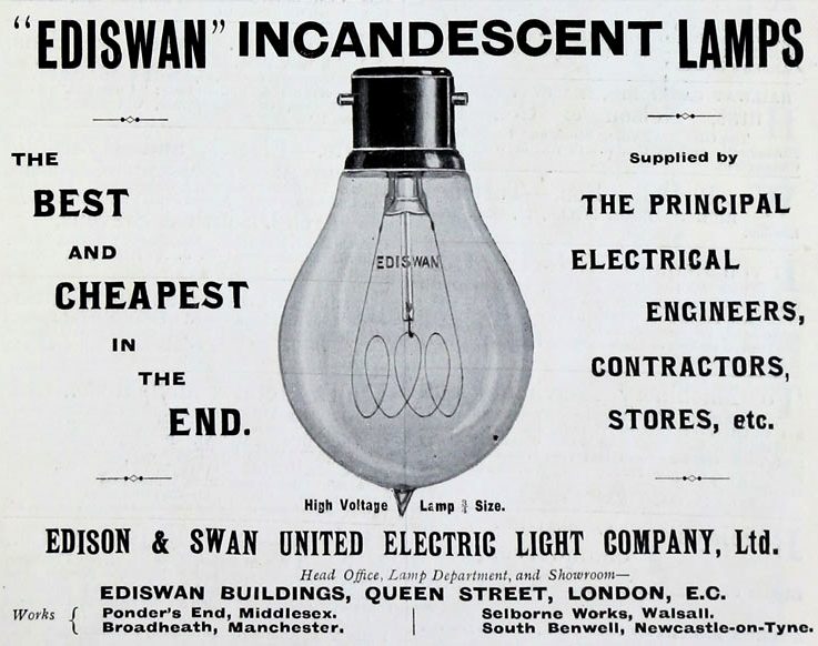 The electric light bulb and Joseph Swan