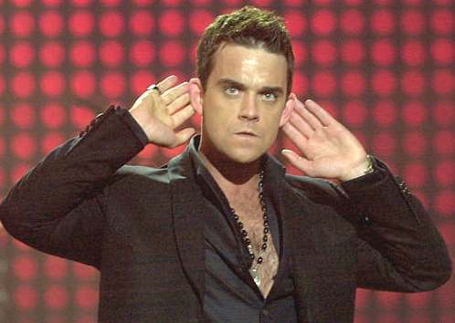 Robbie Williams all ears