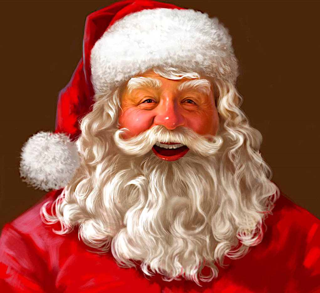 Santa Claus, laughing, ho, ho, ho. Father Christmas