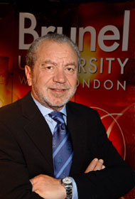 Brunel University lecture by Sir Alan Sugar