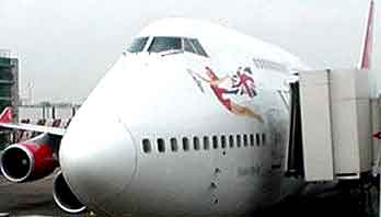 Virgin Altnatic Jumbo Jet of Sir Richard Branson