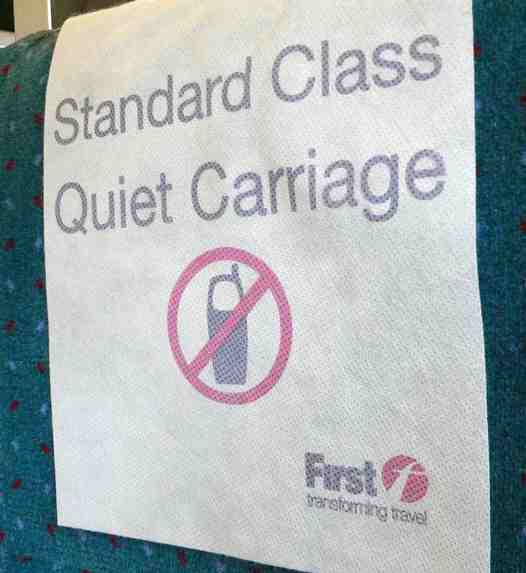 Mobile Phone ban British Rail carriages