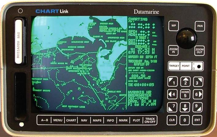 1985 Datmarine chart plotter developed by Giuseppe Carnvali and Foso Bianchetti