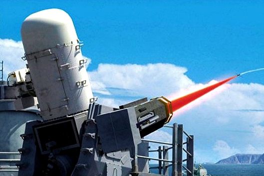 Raytheon ship mounted laser weapon